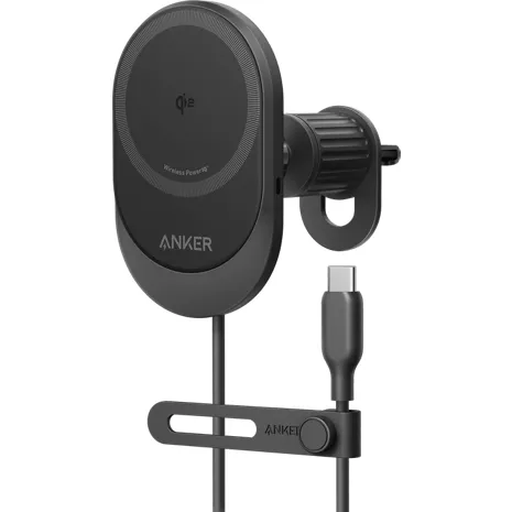 Anker Cargador con soporte de ventosa para auto Qi 2.0 de 15 W