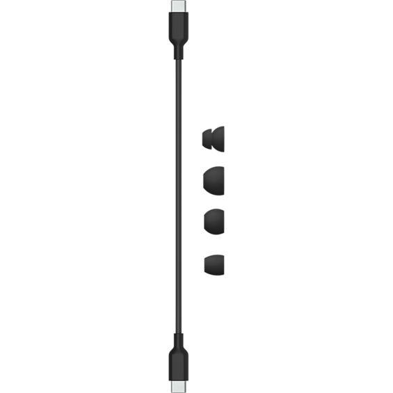 Cable and earpiece product view of the Beats Flex Wireless Earphones.