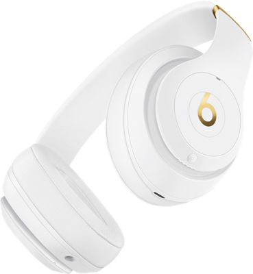 white and gold wireless beats