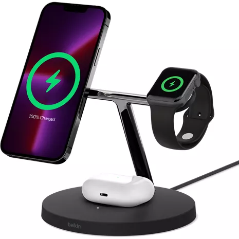 Belkin BOOST UP CHARGE PRO 3 in 1 Wireless Charging Stand with MagSafe