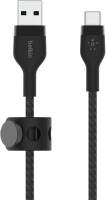 BOOST↑Charge Pro Flex USB-C to USB-C Cable (1m) - Black - Apple