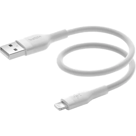 Conector flexible USB-A a Lightning Belkin BOOST UP CHARGE, 6 pulgadas Blanco imagen 1 de 1