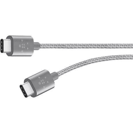Belkin MIXITUP Metallic 6ft USB-C to USB-C Charge Cable Gray image 1 of 1 