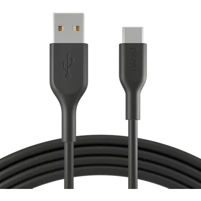 Belkin Playa USB-A to USB-C Cable, 6-inch - Black Black image 1