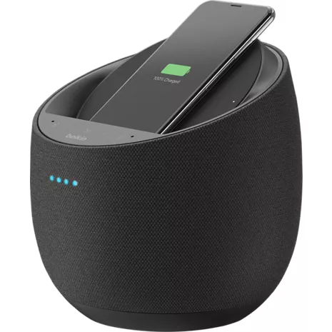 Altavoz inteligente de alta fidelidad Belkin SOUNDFORM ELITE y cargador inalámbrico con Google Assistant