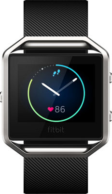 fitbit blaze black stainless steel