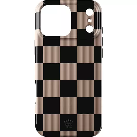 Velvet Caviar Case with MagSafe for iPhone 17 Pro Max - Mocha Vibe Checker