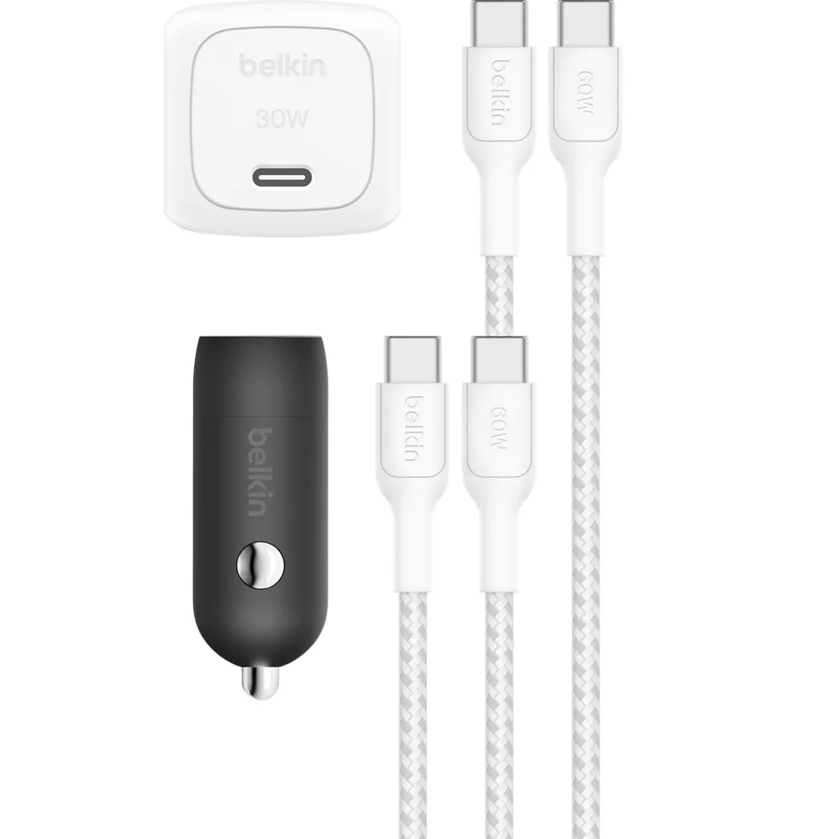 Belkin More For Less USB-C Cable, Wall & Car Charging Bundle | Verizon