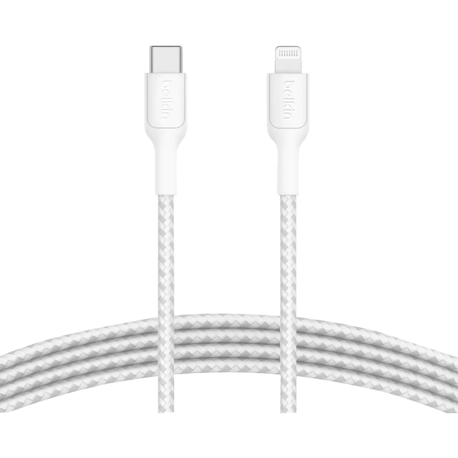 Belkin BoostCharge USB-C Cable with Lightning Connector, 2M - White | Verizon