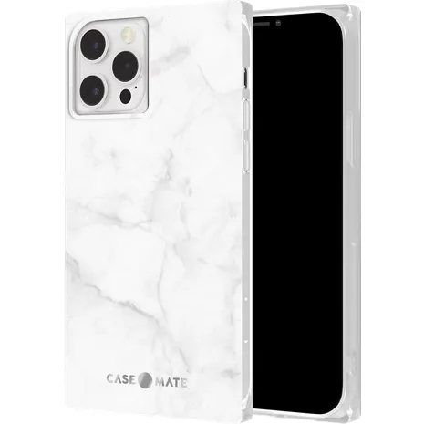 Case-Mate Blox Case for iPhone 12/iPhone 12 Pro - White Marble