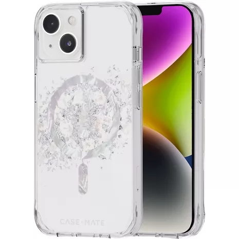 Case-Mate Karat Case with MagSafe for iPhone 14 and iPhone 13 - A Touch of Pearl Pattern image 1 of 1 