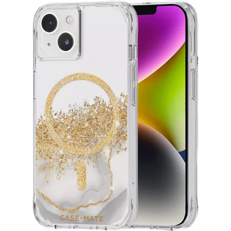 Case-Mate Karat Marble Case with Magsafe for iPhone 14 and iPhone 13 - Karat Marble