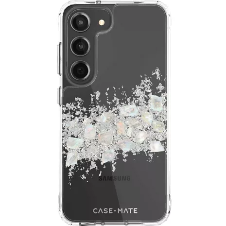 Case-Mate Funda Karat para el Galaxy S23 - A Touch of Pearl (blanco)