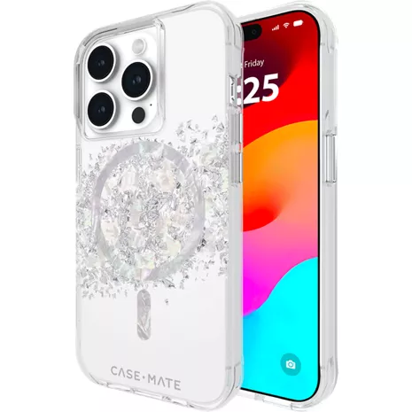 Case-Mate Funda Karat con MagSafe para el iPhone 15 Pro - Touch of Pearl  (blanco)