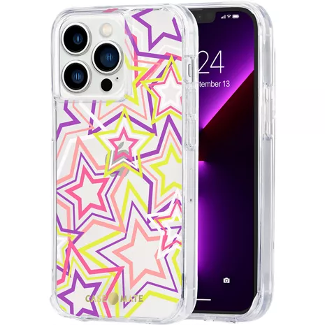 Case-Mate Prints Case for iPhone 13 Pro - Neon Stars