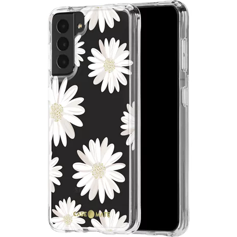 Case-Mate Prints Case for Galaxy S21 5G - Glitter Daisies