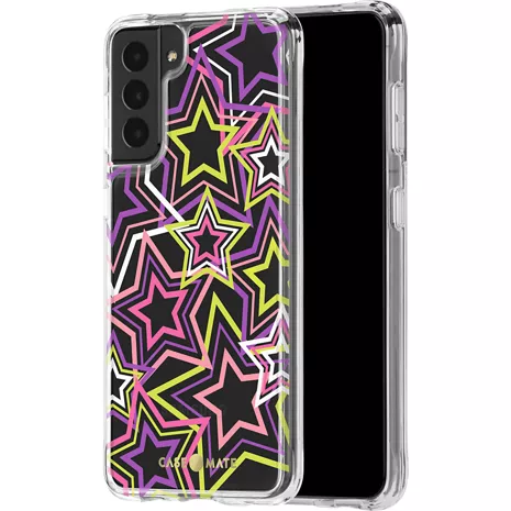 Case-Mate Prints Case for Galaxy S21 5G - Neon Stars
