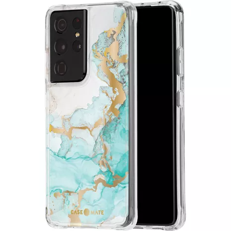 Case-Mate Prints Case for Galaxy S21 Ultra 5G - Ocean Marble