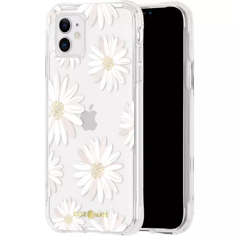 Clear White Floral Phone Case for iPhone 11 & iPhone XR 