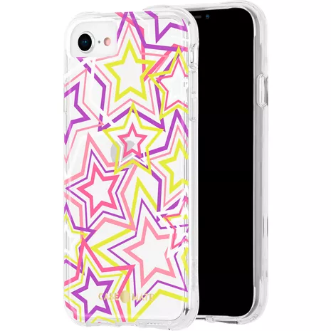 Carcasa Case-Mate Prints para el iPhone SE (2020)/8/7/6/6s - Neon Stars