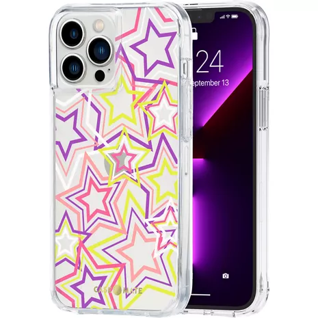 Case-Mate Prints Case for iPhone 13 Pro Max - Neon Stars