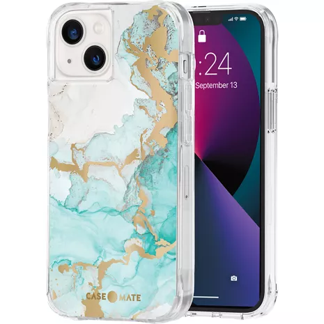 Case-Mate Prints Case for iPhone 13 - Ocean Marble