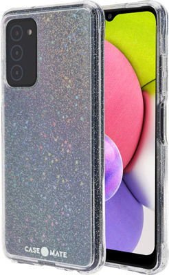 Case Mate Sheer Stardust Case for Galaxy A03s Up to 10 Feet of