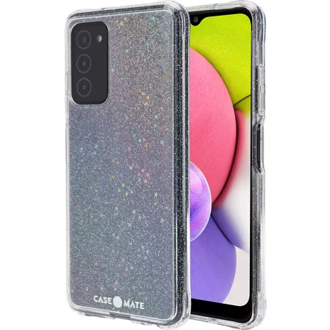 Case-mate Funda Sheer Stardust (gris) para el Galaxy A03s