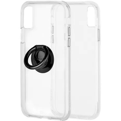 Case-Mate Tough Clear and Black Solid Ring Bundle for iPhone XS Max