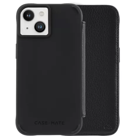 Case-Mate Wallet Folio Case with MagSafe for iPhone 14 and iPhone 13 Black image 1 of 1 