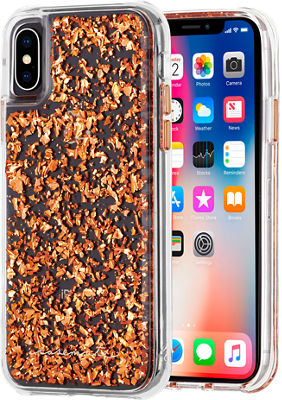 CaseMate Karat Case for iPhone XS/X Rose Gold Verizon Wireless