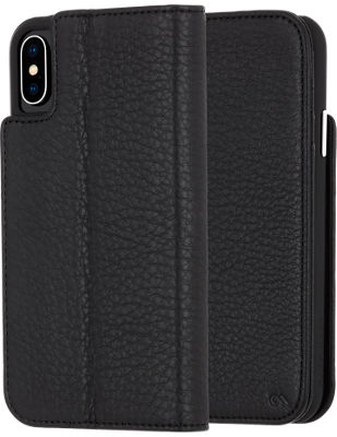 Case-Mate Wallet Folio Case for iPhone XS/X - Black
