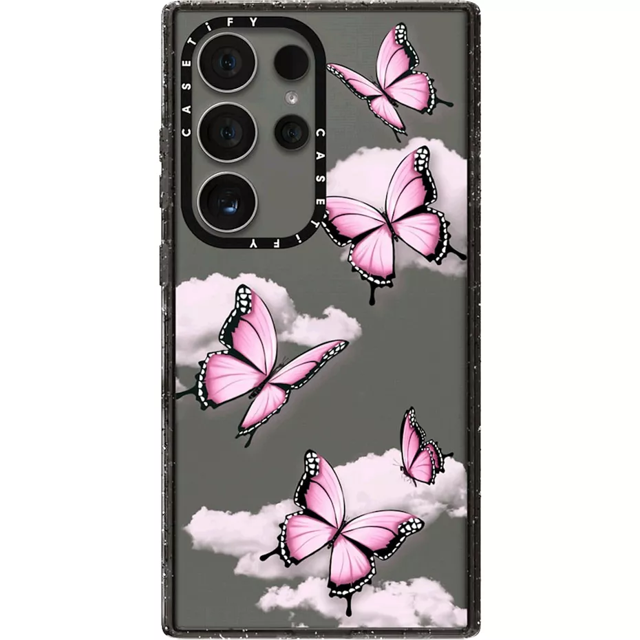 Casetify Impact Case for Galaxy S24 Ultra - Pink Butterflies | Verizon