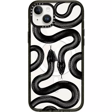 CASETiFY Impact Case with MagSafe for iPhone 15 Plus - Black Kingsnake
