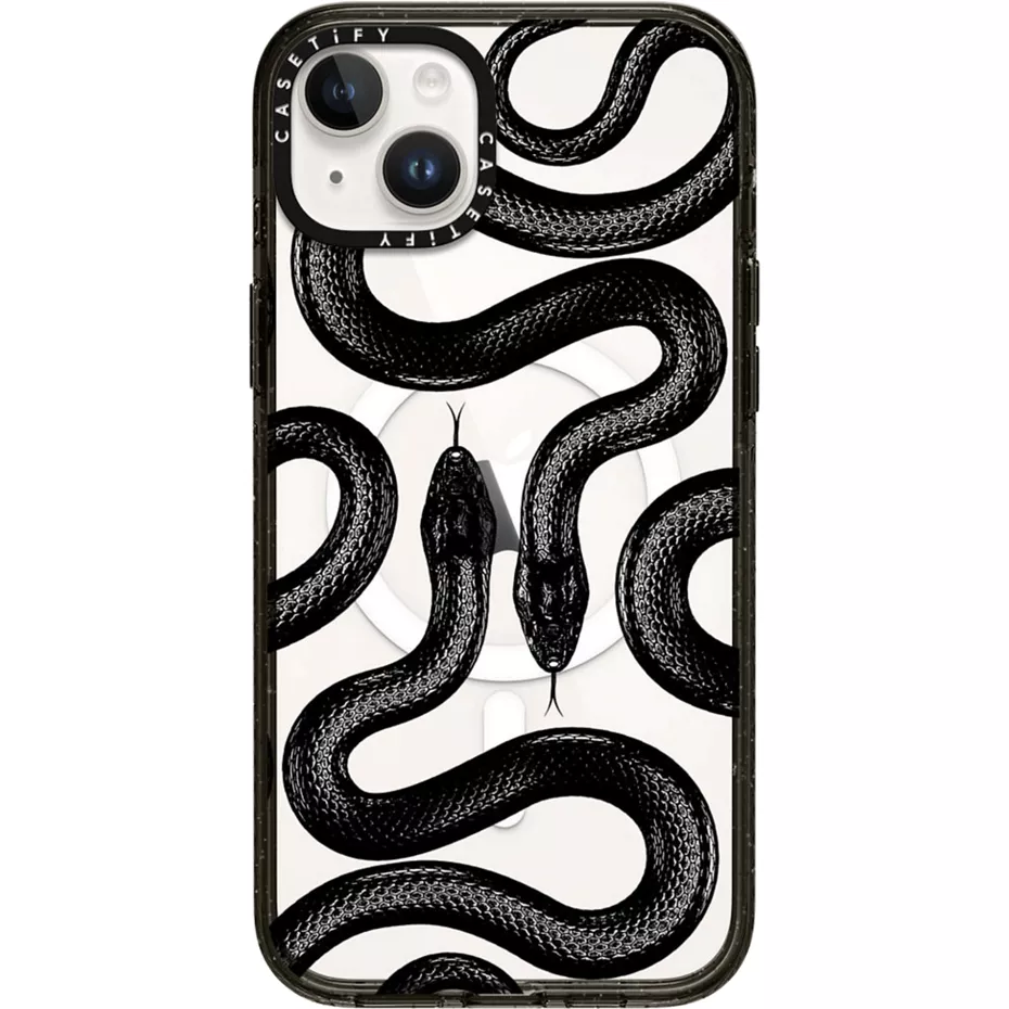 Casetify Impact Case with MagSafe for iPhone 15 Plus - Black Kingsnake | Verizon