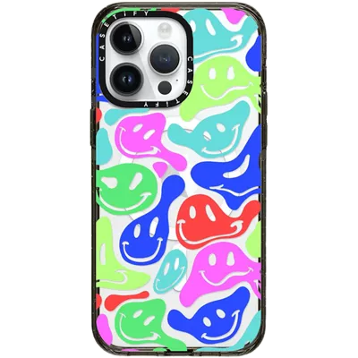 CASETiFY Impact Case with MagSafe for iPhone 15 Pro Max - Acid Smiles Multicolor Acid Smiles Multicolor - Main view (Image 1 of 2)