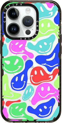  CASETiFY Impact Case for iPhone 11 - Acid Smiles Neon Green -  Clear Black : Cell Phones & Accessories