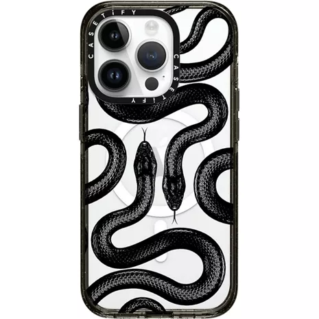CASETiFY Impact Case with MagSafe for iPhone 15 Pro - Black Kingsnake