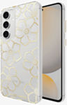 Funda Floral Gems para el Galaxy S24 FE - Oro​​ 