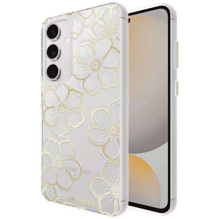 Case-Mate Floral Gems Case for Galaxy S24 FE - Gold | Verizon