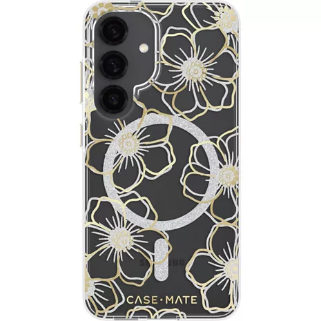 Case-Mate Floral Gems Case with Magnet for Galaxy S25 Plus - Gold