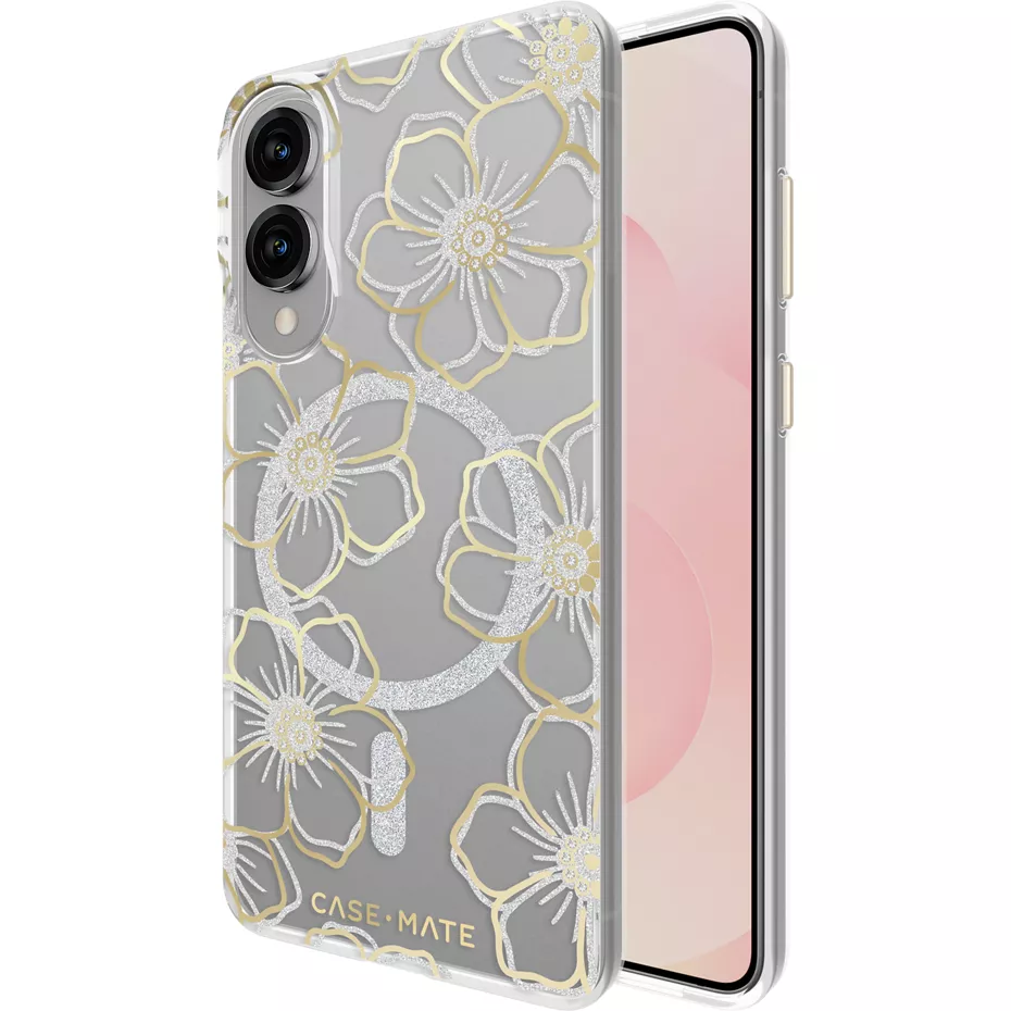 Case-Mate Floral Gems Case with Magnet for Galaxy S25 Edge - Gold | Verizon