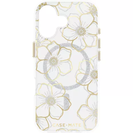 Case-Mate Floral Gems Case with MagSafe for iPhone 17 - Gold