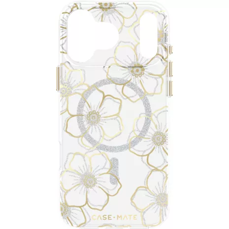 Case-Mate Floral Gems Case with MagSafe for iPhone 17 Pro Max - Gold
