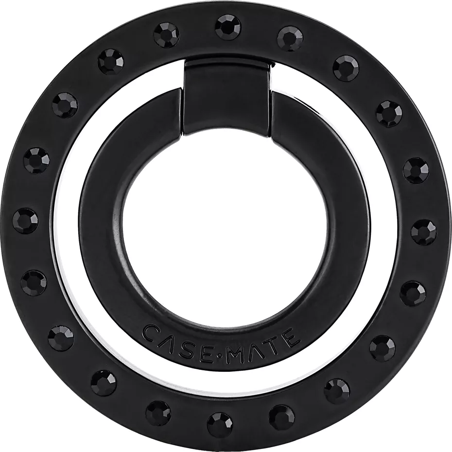 Case-Mate MagSafe Ring Stand - Matte Black with Black Crystals | Verizon
