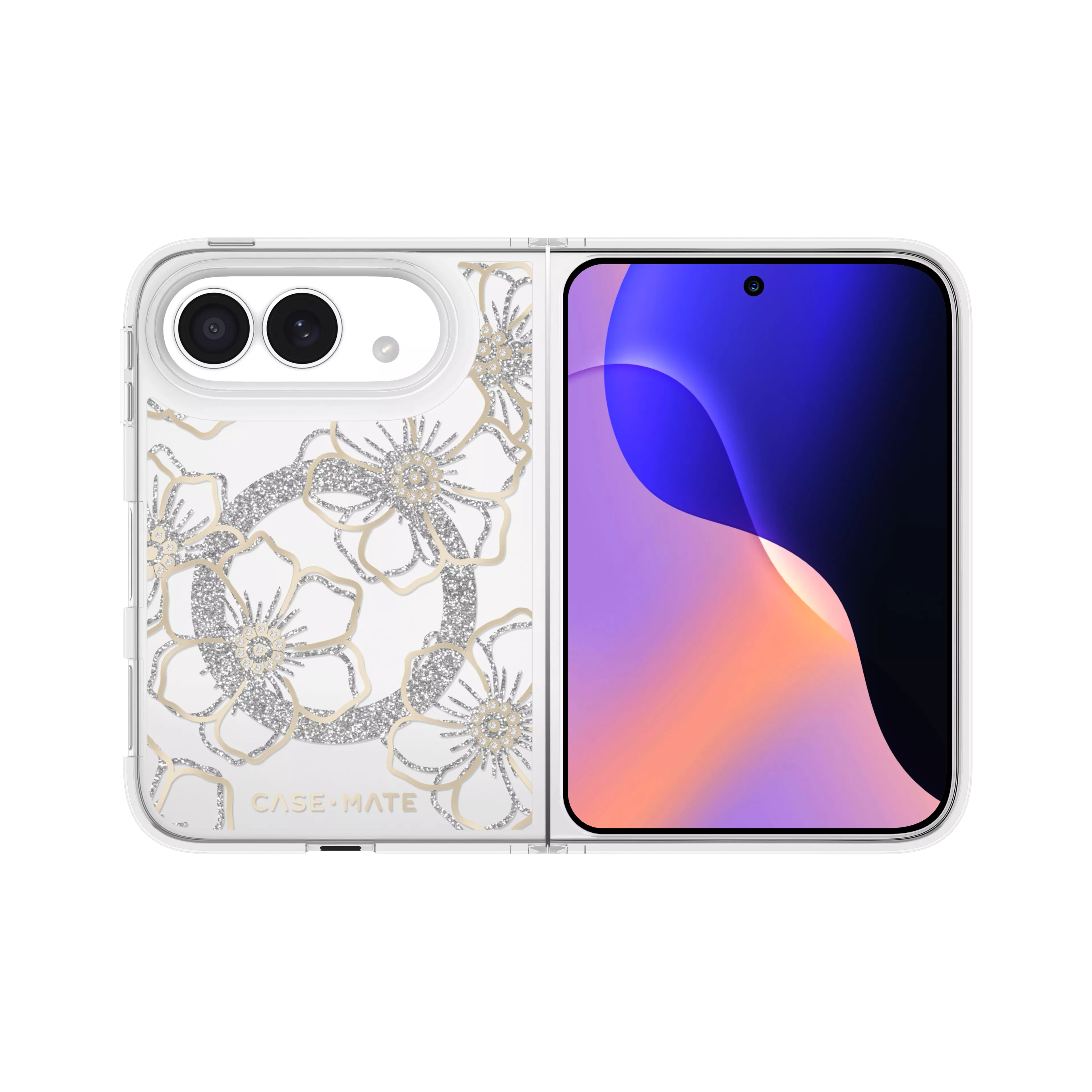 Floral Gems Case with MagSafe for iPhone Duo