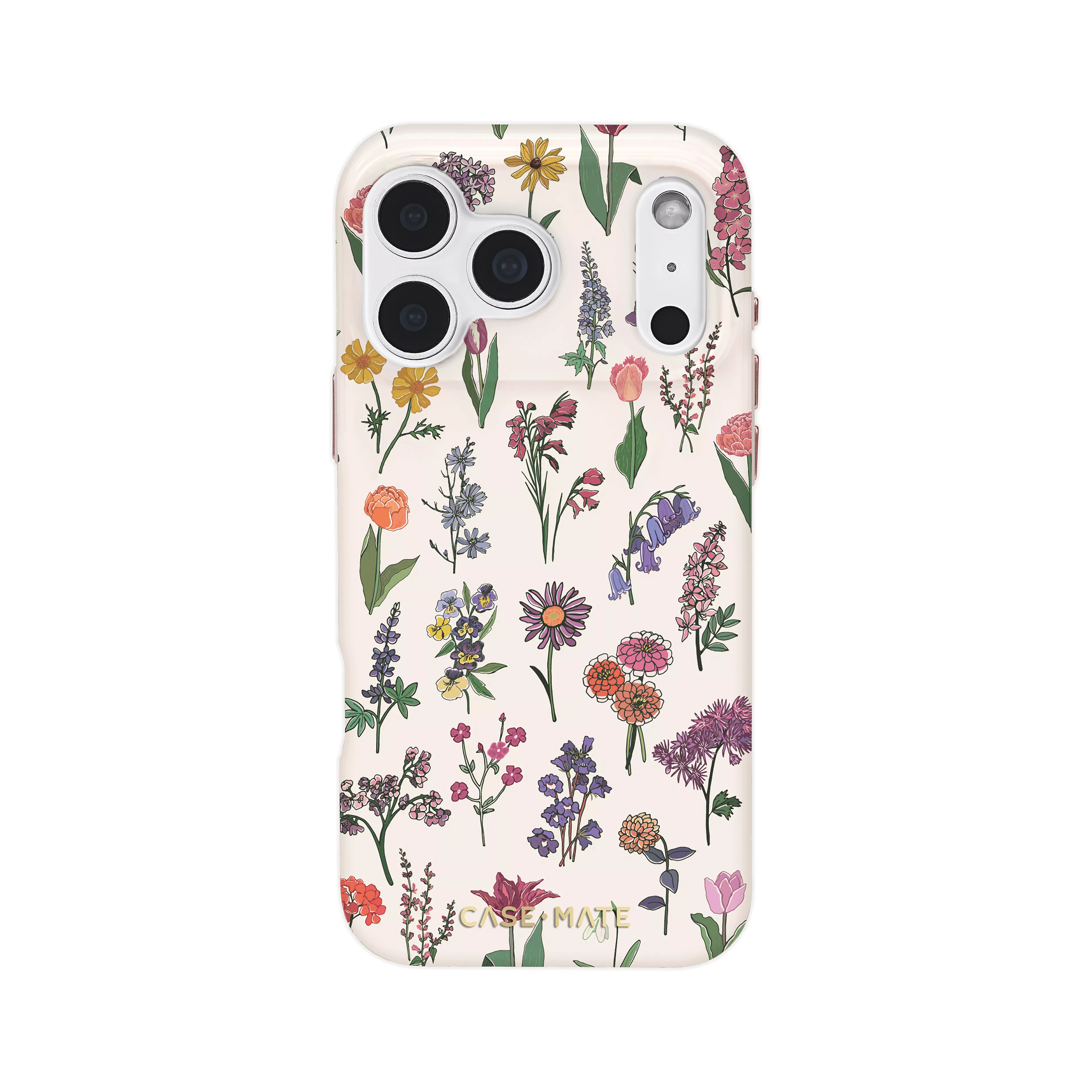 Botanical Wildflowers Case and 5K mAh Wireless Battery Pack Bundle for iPhone 18 Pro Max/17 Pro Max