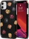 Coach Printed Leather Slim Wrap Case for iPhone 11 - Dreamy Peony Rainbow/Black