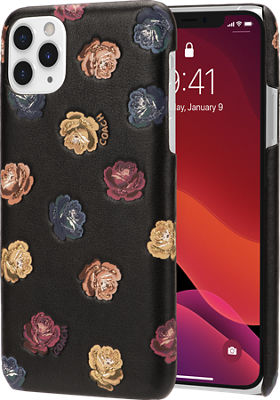 Coach Printed Leather Slim Wrap Case for iPhone 11 Pro Max - Dreamy Peony Rainbow/Black | Verizon