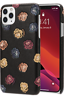 Coach Printed Leather Slim Wrap Case for iPhone 11 Pro Max - Dreamy Peony Rainbow/Black | Verizon